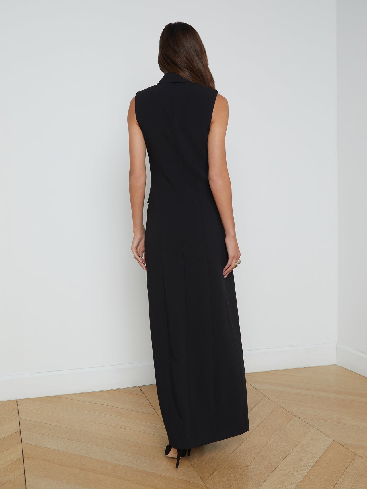 L'AGENCE Calliope Blazer Gown in Black