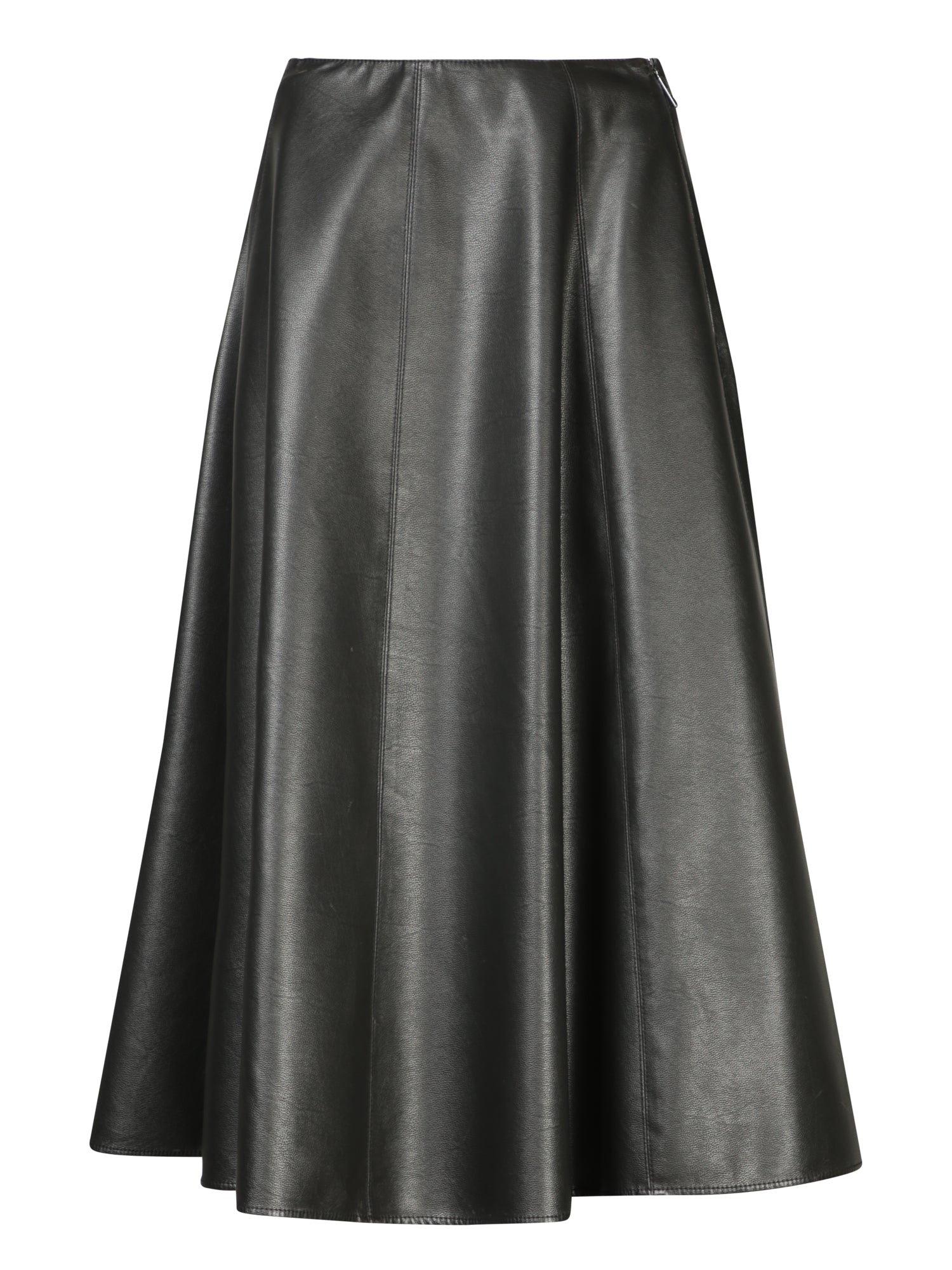 MSGM Faux-Leather Skirt in Black Vintage