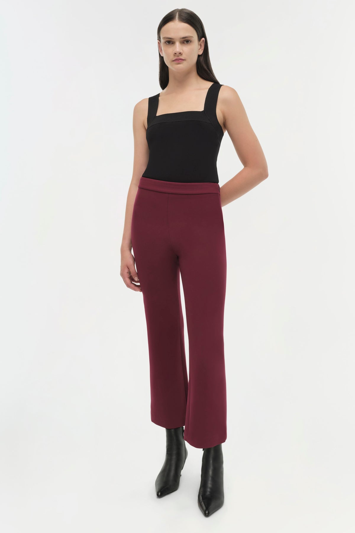 SIMKHAI Mackenzie Pant in Oxblood