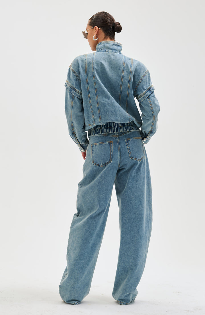 Ronny Kobo Marseille Pants in Light Wash Denim