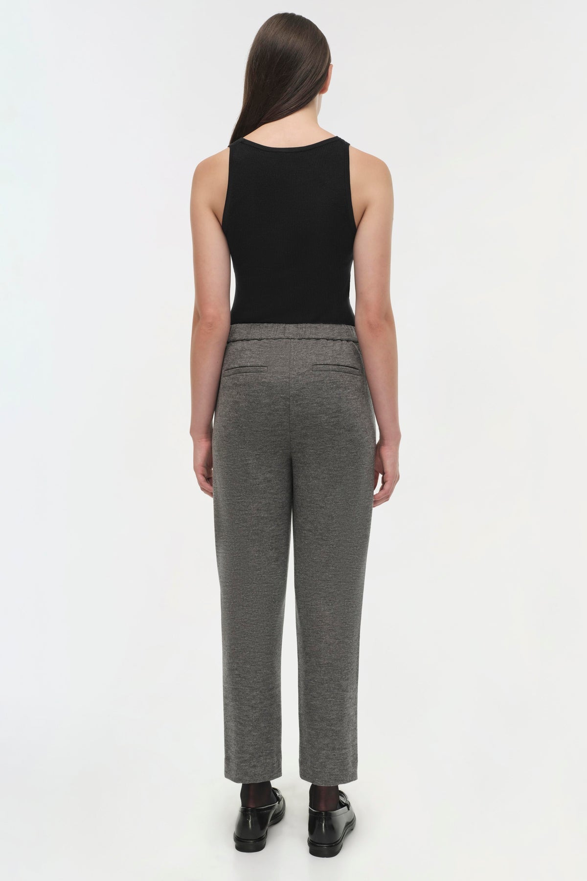 SIMKHAI Hayley Cropped Pant in Warm Gray