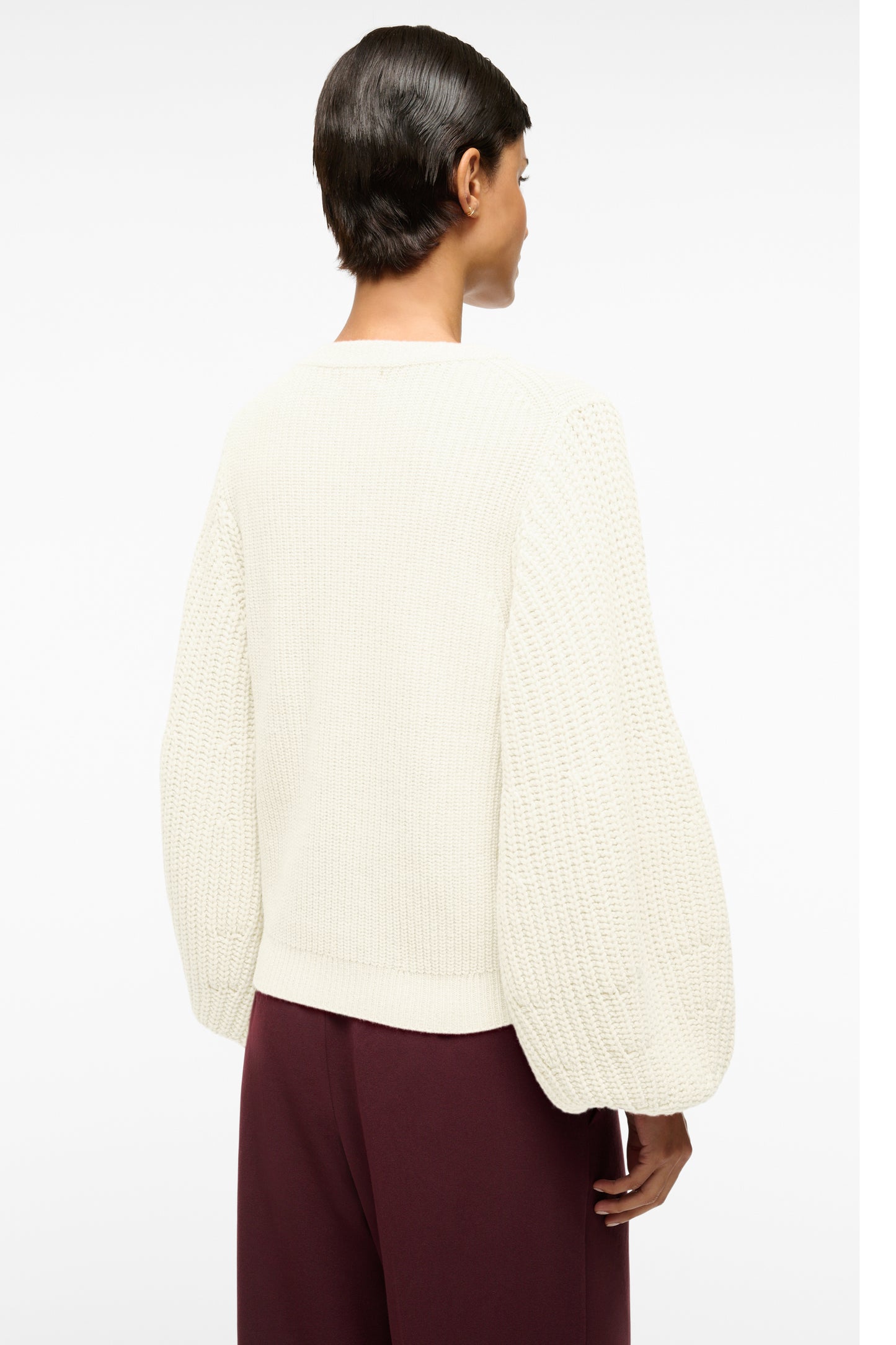 STAUD Aura Sweater in Ivory