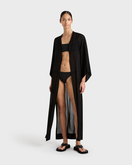 Bondi Born Cremona Kimono Sleeve Coverup in Black