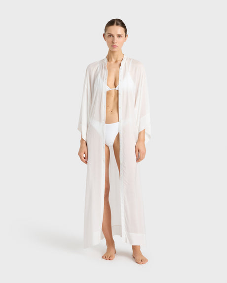 Bondi Born Cremona Kimono Sleeve Coverup in White