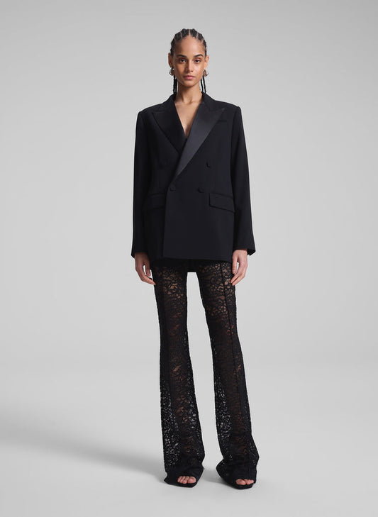 A.L.C. Gemma Lace Pant in Black