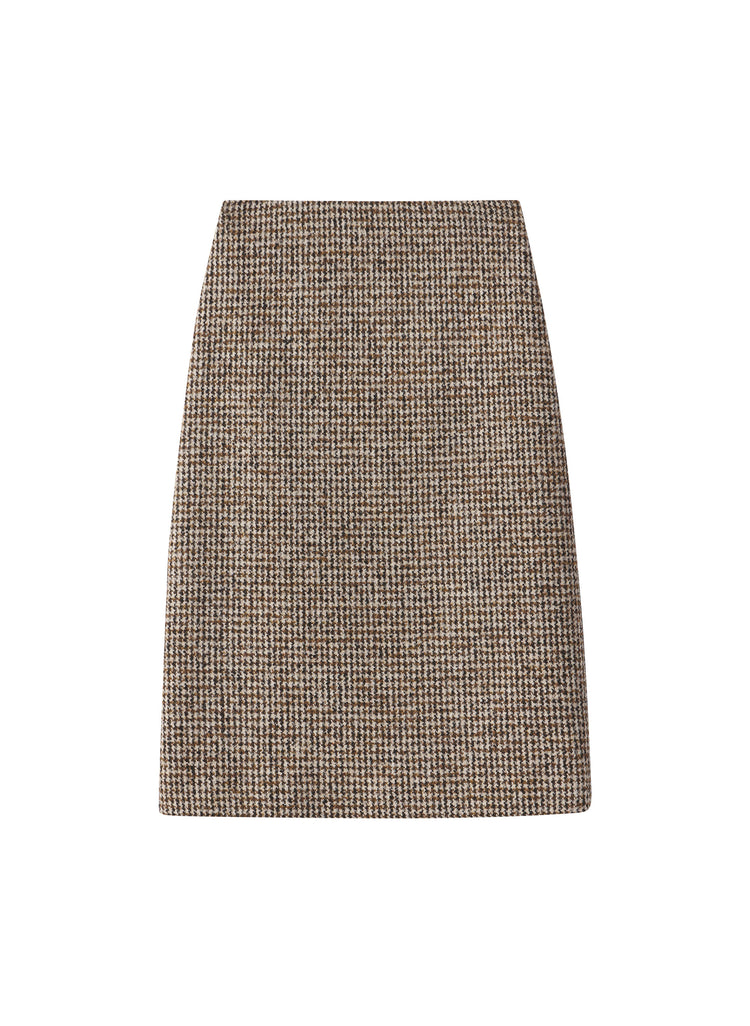 Cara Houndstooth Skirt