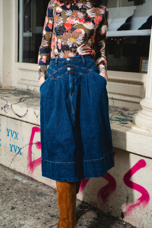 Luum Montana Skirt in Montana-Indigo