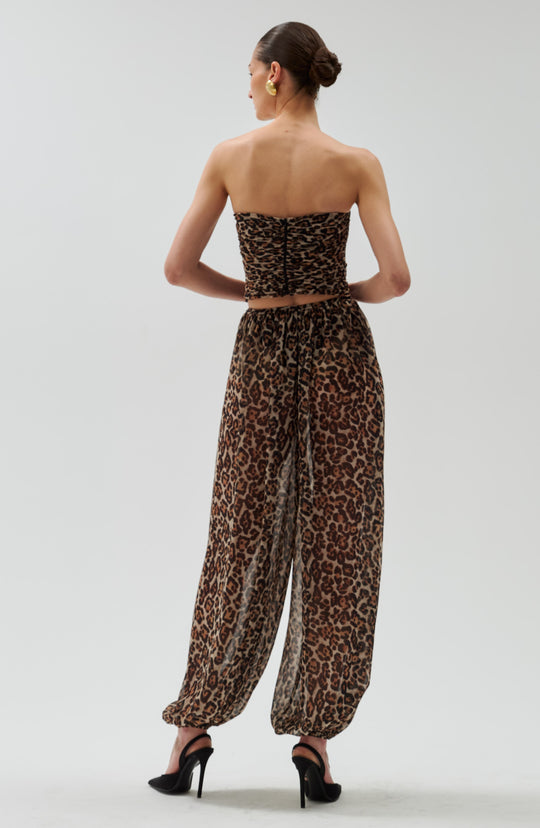 Ronny Kobo Dressler Top in Leopard