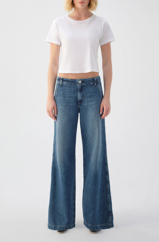 AMO Denim Edith Trouser in Romance