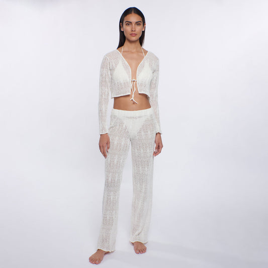 peixoto Evy Pants in Ivory Weave