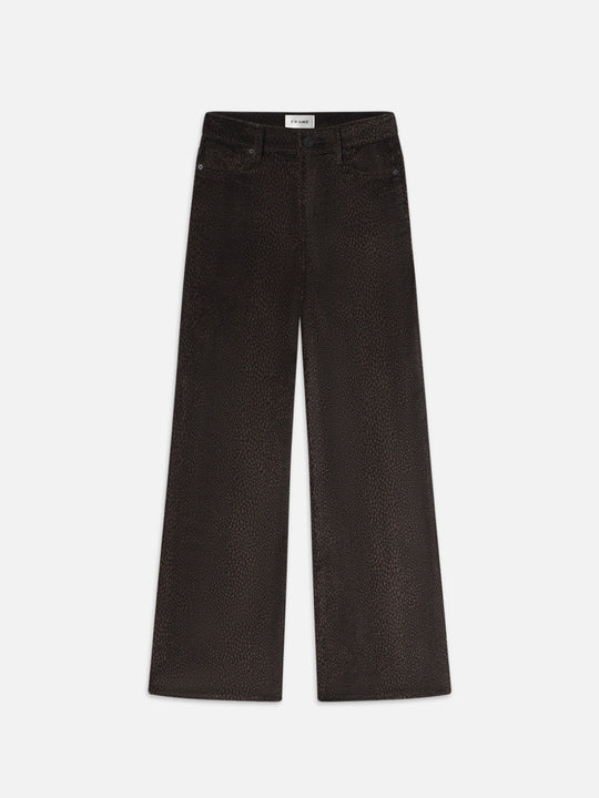 Le Slim Palazzo Velveteen Pants