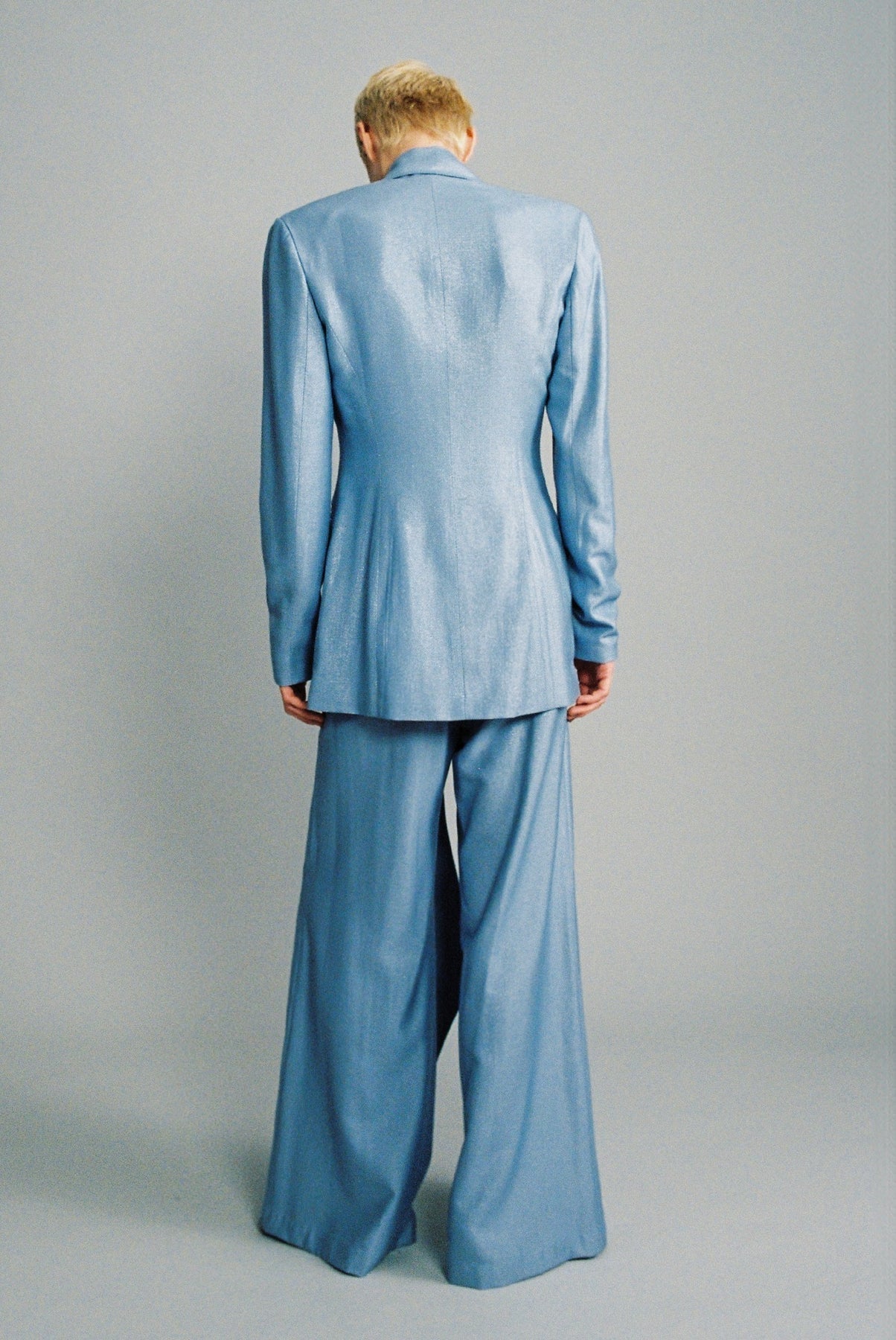 SABINA MUSAYEV Pixel Pants in Sky Blue