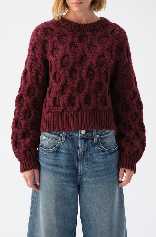 AMO Denim Vicki Sweater in Merlot