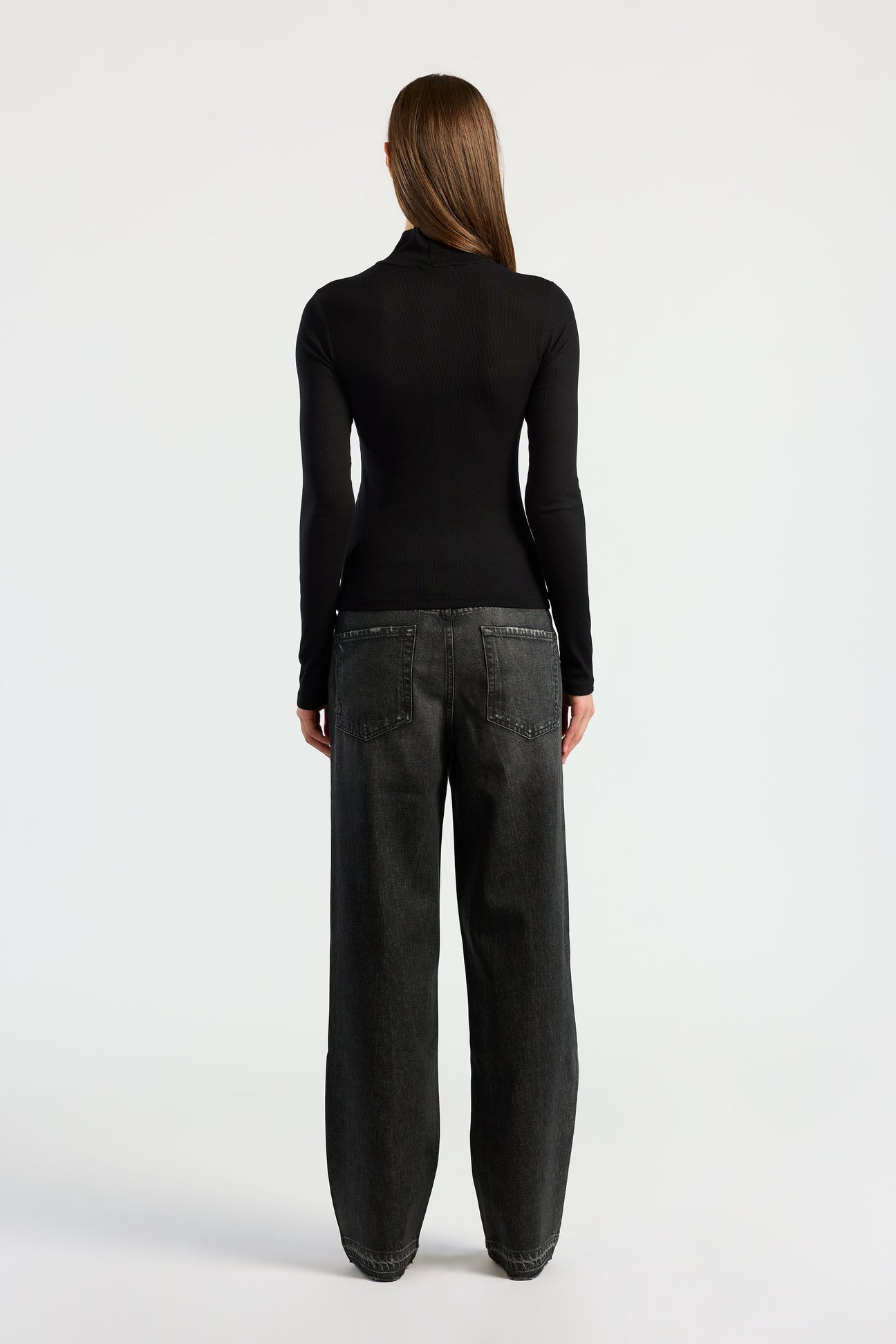 Cotton Citizen Verona Turtleneck in Jet Black