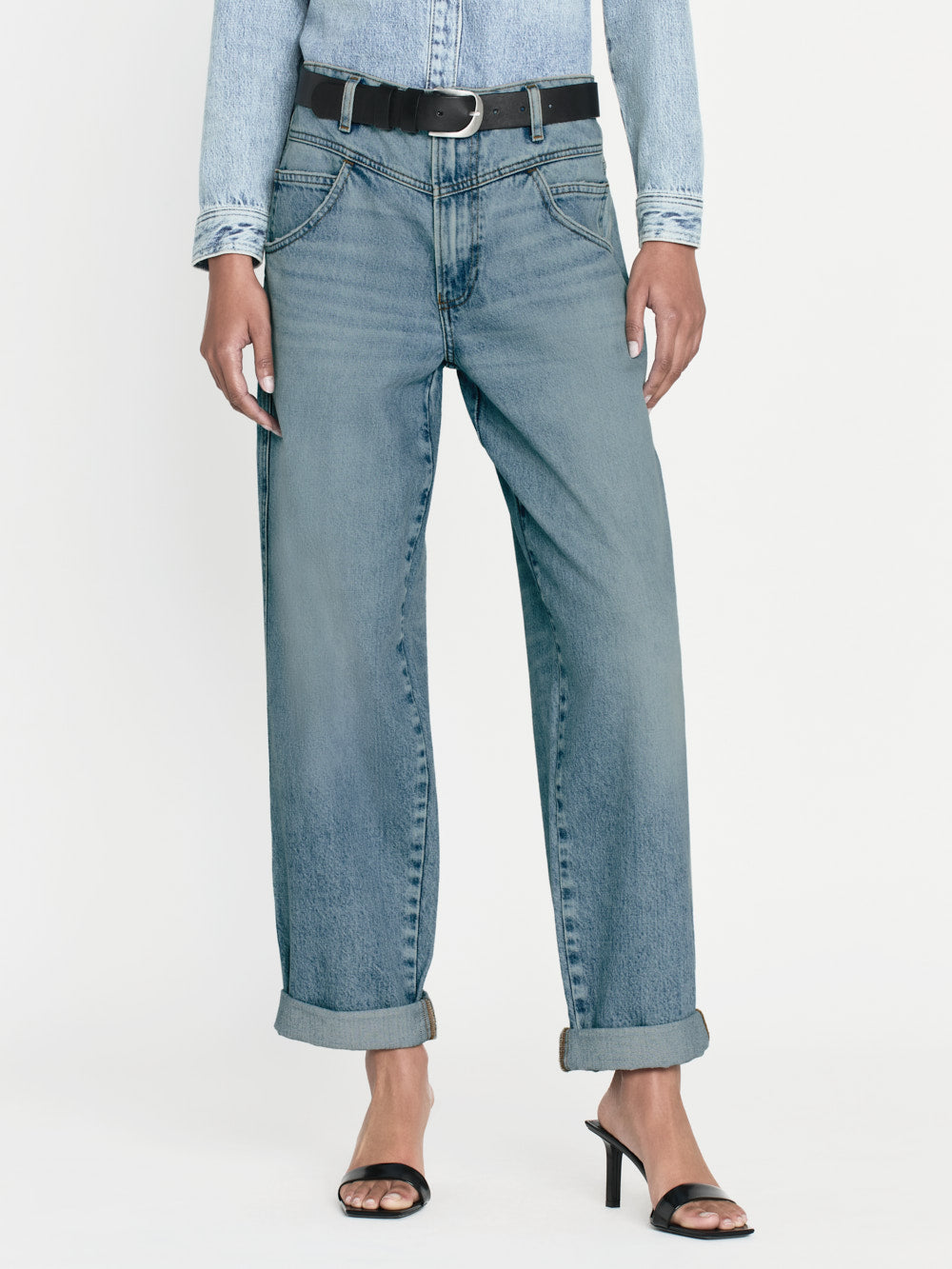 FRAME 90's Utility Loose Jeans in Beck