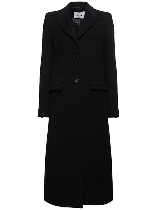 Tailored Single-breasted Wool Coat