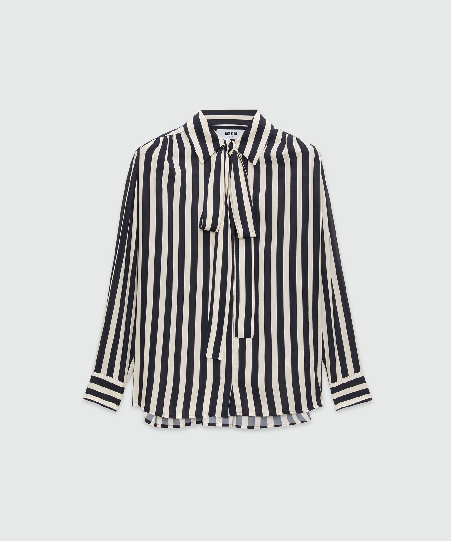 Satin Striped Print Shirt