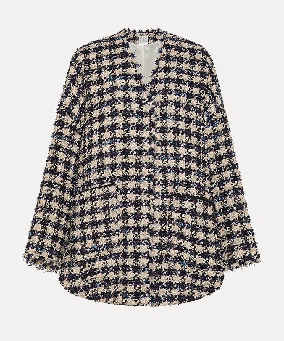 Pied De Coque Tweed Blouson